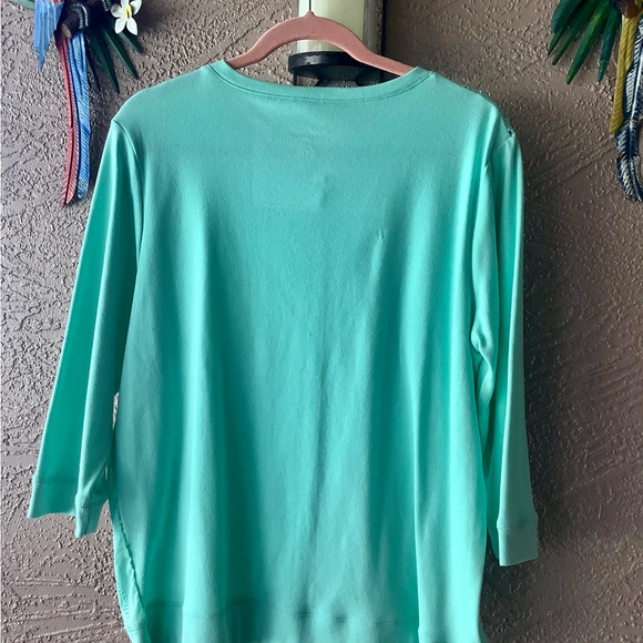 Bon Worth shirt jacket see through crocheted look . Light green size MP … - Picture 8 of 9